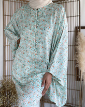 Load image into Gallery viewer, Mirae Two-Piece Kaftan Set in Tiffany Blue
