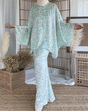Load image into Gallery viewer, Mirae Two-Piece Kaftan Set in Tiffany Blue
